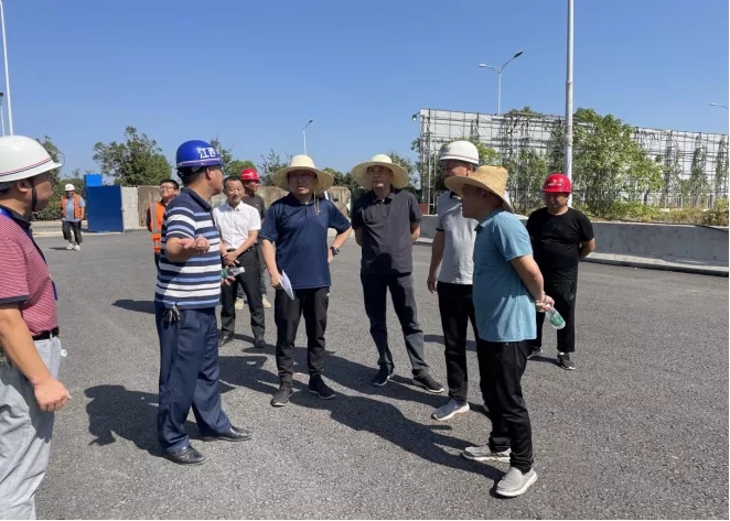 章勇视察青山湖西岸片区基础设施建设工程、丹霞路路路及综合管廊工程EPC项目工程  